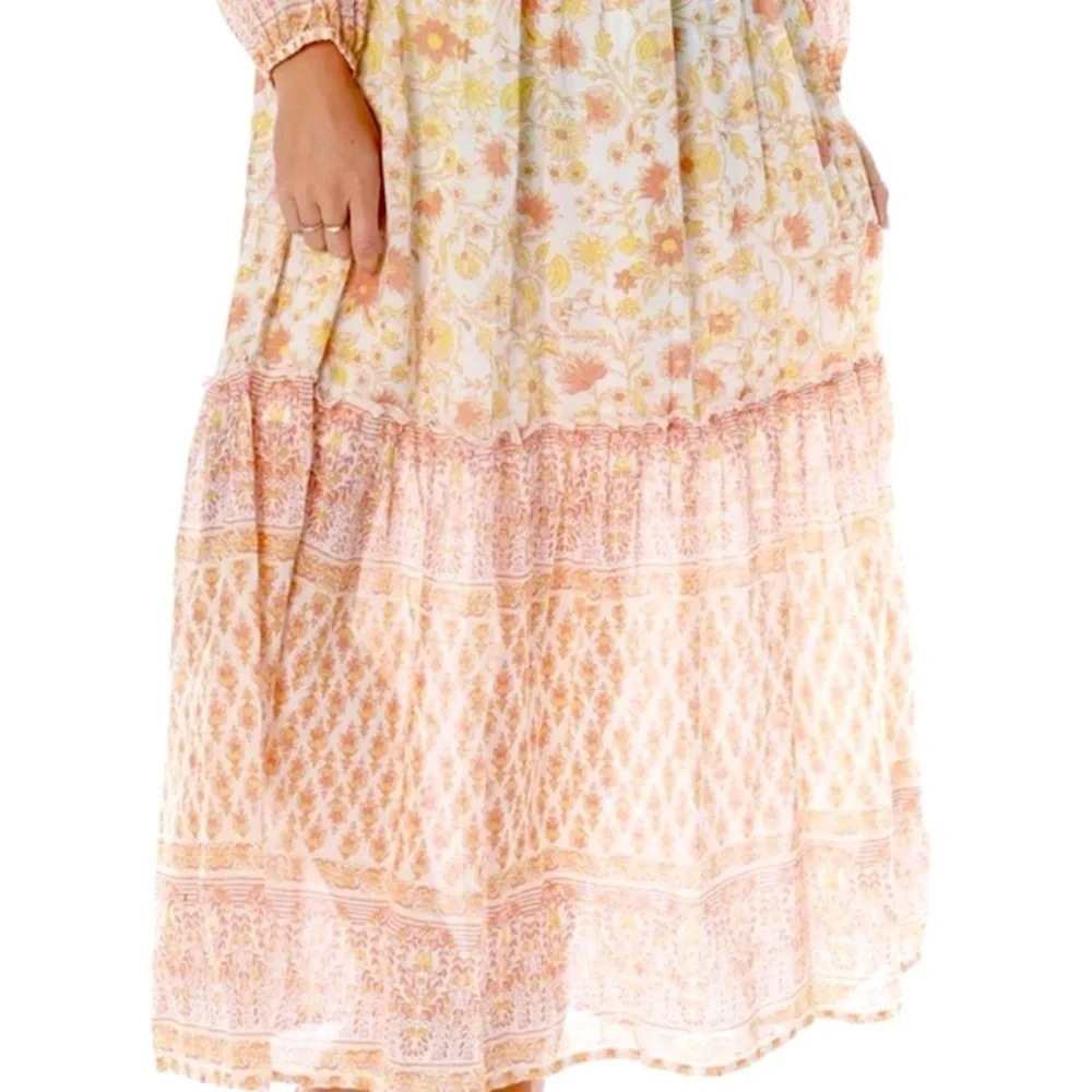 Billabong Endless Sunset Boho Long Sleeve Maxi Dress - Picture 5 of 10